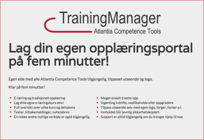 Atlantia TrainingManager