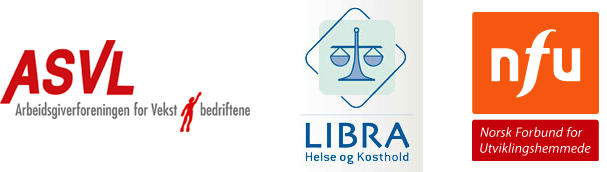 ASVL, Libra helse og Kosthold og Norsk Forbund for Utviklingshemmede